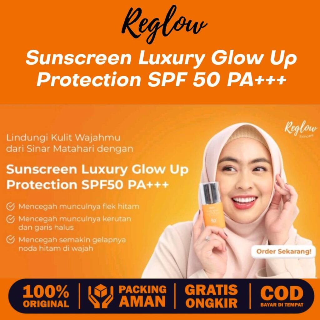 Reglow Skincare dr Shindy Sunscreen Luxury Glow Up Protection SPF 50