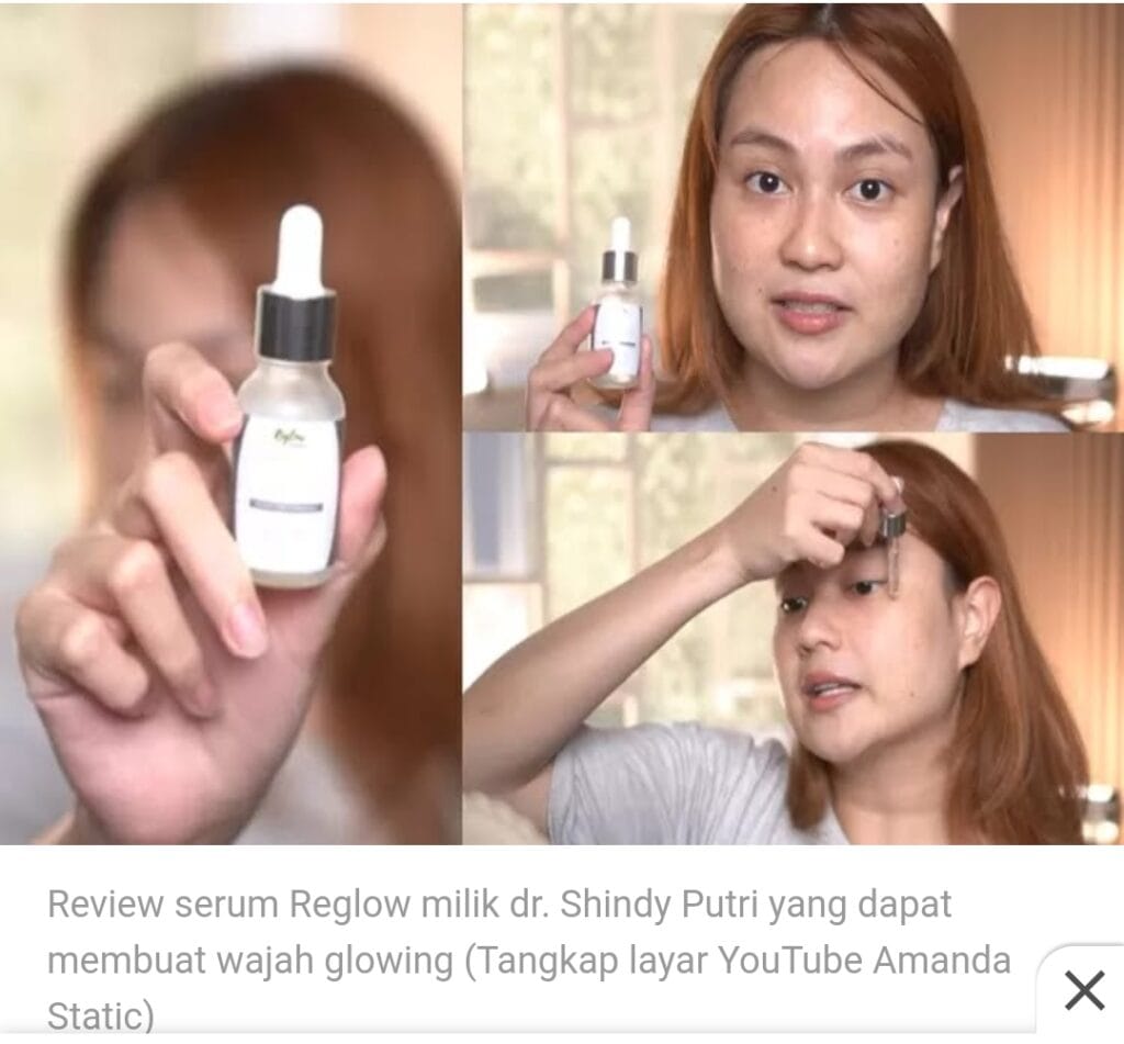 review skincare reglow serum